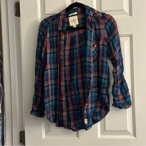 American Eagle Outfitters Women’s Boyfriend Fit Flannel Shirt